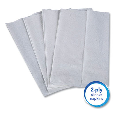 Full Fold Dispenser Napkins, 1-Ply, 13 x 12, White, 375/Pack, 16 Packs/Carton