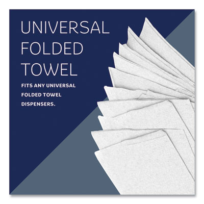 Multi-Fold Paper Towels, Convenience, 9.2 x 9.4, White, 150/Pack, 8 Packs/Carton