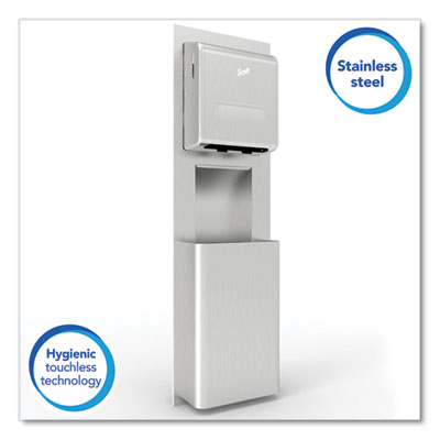 DISPENSER,MOD,W/TRASH,SS