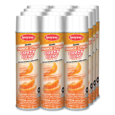 Sprayway Orange Citrus Crazy Clean, Orange Scent, 19 oz Aerosol Spray, Dozen (CGC985) CGC985