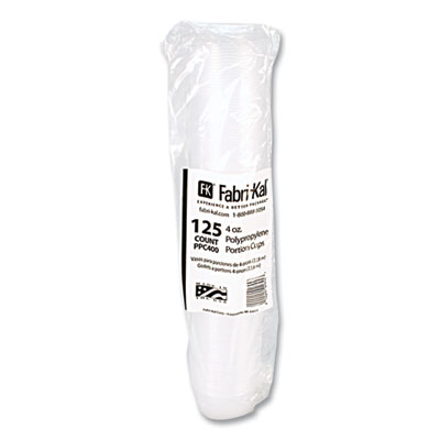 Portion Cups, 4 oz, Clear, 250/Sleeve, 10 Sleeves/Carton