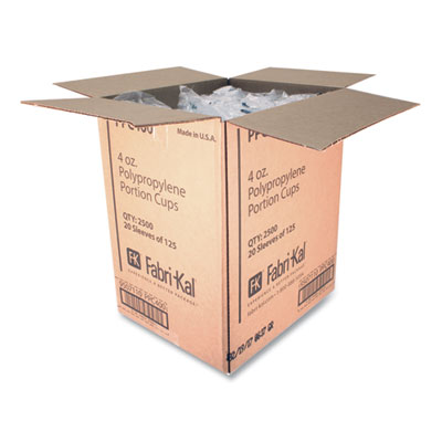 Portion Cups, 4 oz, Clear, 250/Sleeve, 10 Sleeves/Carton