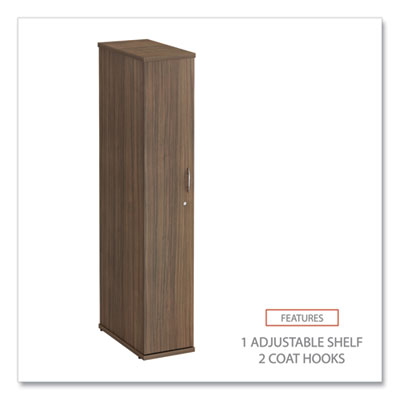Alera Valencia Series Wardrobe, 11.88w x 22.78d x 65h, Modern Walnut