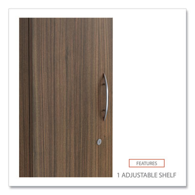 Alera Valencia Series Wardrobe, 11.88w x 22.78d x 65h, Modern Walnut