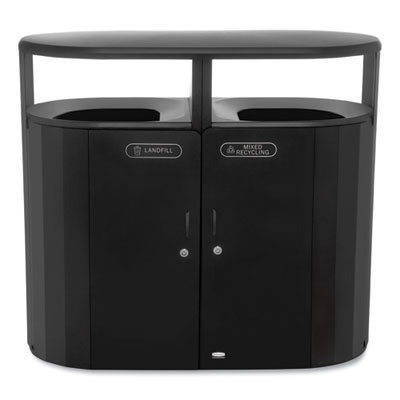 Rubbermaid® Commercial RESIST Dual Stream Waste & Recycling Container