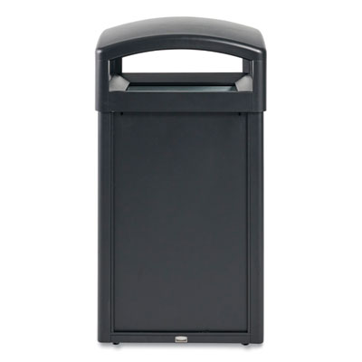 TAILOR Decorative Outdoor Waste Receptacle Frames, 51 gal, Metal, Black