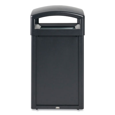 TAILOR Decorative Outdoor Waste Receptacle Frames, 51 gal, Metal, Black