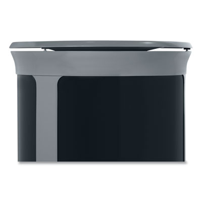 ENHANCE Series Waste Receptacle, 23 gal, Metal, Pearl Gray/Umbra Gray