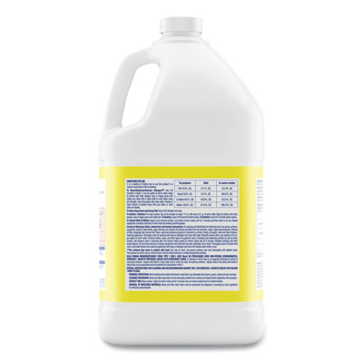Disinfectant Deodorizing Cleaner Concentrate, Lemon Scent, 128 oz Bottle