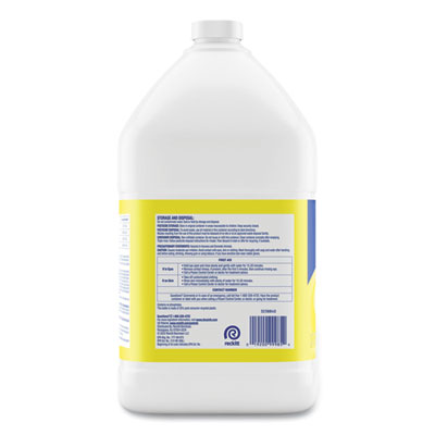 Disinfectant Deodorizing Cleaner Concentrate, Lemon Scent, 128 oz Bottle