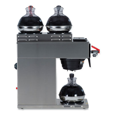 BUNN CWTF15-3 12 Cup Automatic Coffee Brewer, Gray/Stainless Steel (BUN129500213) BUN129500213