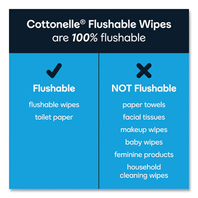 Flushable Wet Wipes, Zip Pack Refill, White, 5 X 7.25, 252/pack