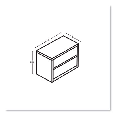 10500 Series Lateral File, 2 Legal/Letter-Size File Drawers, Kingswood Walnut, 36