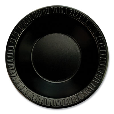 Dart Quiet Classic Laminated Foam Dinnerware, Bowl, 12 oz, Black, 1,000/Carton (DCC12BWBQR) DCC12BWBQR