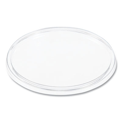 Dart Plastic Lids for Foam Cups, Bowls and Containers, Flat, Not Vented, Fits 6 oz to 32 oz, Clear, 100/Sleeve, 10 Sleeves/Carton (DCC20CLR) DCC20CLR