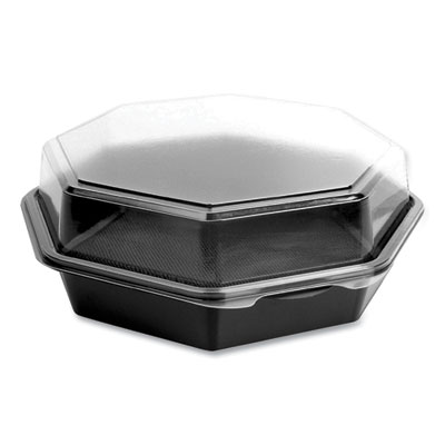 SOLO® OctaView Hinged-Lid Cold Food Containers