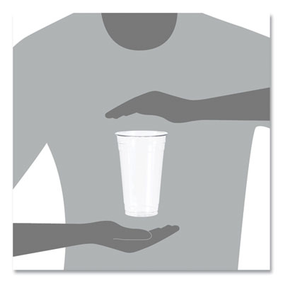 Ultra Clear PET Cold Cups, 24 oz, Plastic, Clear, 50/Sleeve, 12 Sleeves/Carton