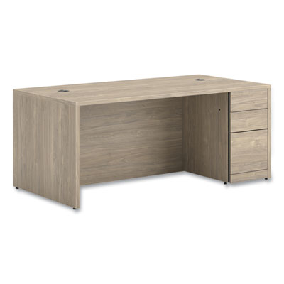 10500 Series Single Full-Height Pedestal Desk, Right: Box/Box/File, 72