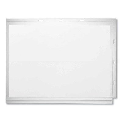 Water-Resistant Sign Holder Pockets with Cable Ties, 11 x 17, Clear Frame, 5/Pack