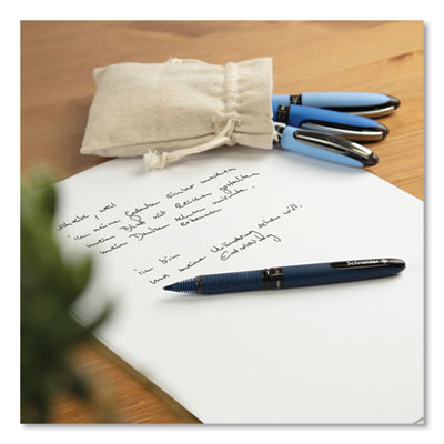 One Business Rollerball Pen, Stick, Fine 0.6 mm, Assorted Ink and Barrel Colors, 4/Pack