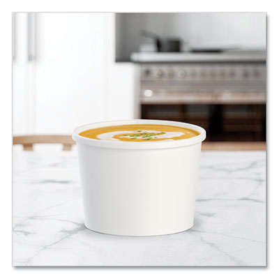 Flexstyle Double Poly Paper Containers, 12 oz, 3.6