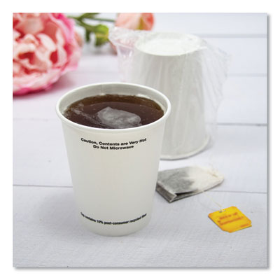 CUP,WRAP SSP,10OZ,WH