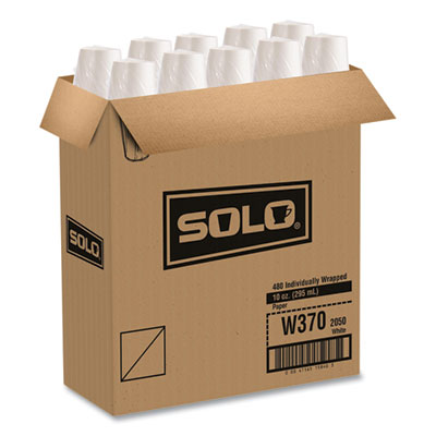 CUP,WRAP SSP,10OZ,WH