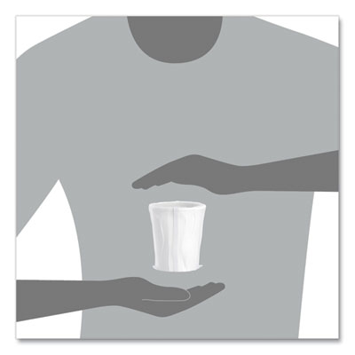 CUP,WRAP SSP,10OZ,WH