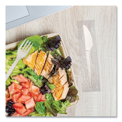 EcoSense Renewable Plant Starch Cutlery, Individually Wrapped, Knife, 7