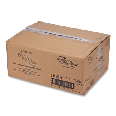 EcoSense Renewable Plant Starch Cutlery, Individually Wrapped, Knife, 7