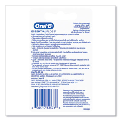 Essential Floss, 55 yd, Unscented, White, 24/Carton