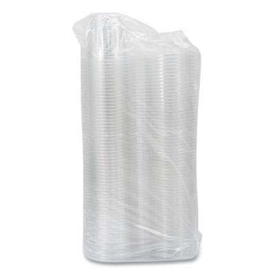 Dart SafeSeal Tamper-Resistant, Tamper Evident Bowls, Flat Lid, 12 oz, 4.36 x 8.84 x 3.51, Clear, Plastic, 256/Carton (DCCSC12F) DCCSC12F