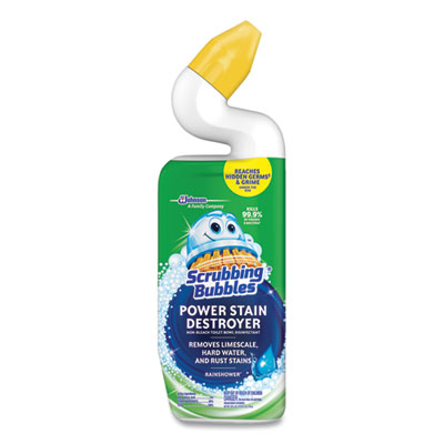 Power Stain Destroyer Toilet Bowl Disinfectant, Rainshower Scent, 24 oz Bottle