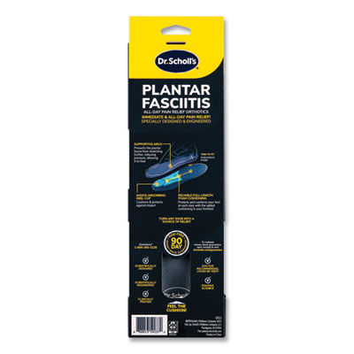 Plantar Fasciitis All Day Pain Relief Orthotics for Men, Men Size 8 to 13, Blue