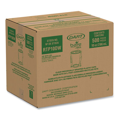CUP,10OZ,WRP,RPET,BARE