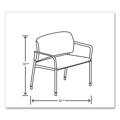 Accommodate Series Bariatric Chair with Arms, 33.5