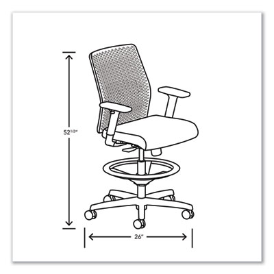 Ignition 2.0 ReActiv Low-Back Task Stool, 22.88