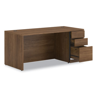 10500 Series Single Pedestal Desk, Right Pedestal: Box/Box/File, 66