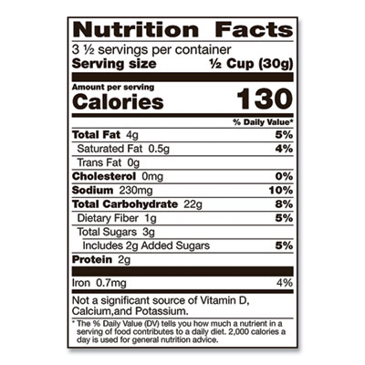 Snacks, Cheddar Cheese, 3.75 oz Bag, 8/Carton