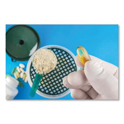 Latex Examination Gloves, Cream, X-Large, 100/Box