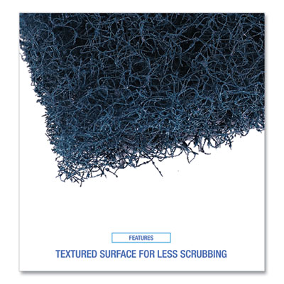 Extra Heavy-Duty Scouring Pad, 3.5 x 5, Dark Blue, 20/Carton
