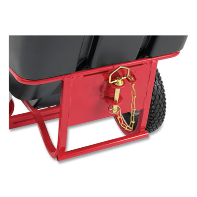 1 cu yd BRUTE Rotomolded Towable Tilt Truck, 2,100 lb Capacity, Black