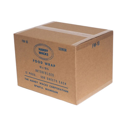 Interfolded Food Wrap Deli Sheets, 10.75 x 10, 500/Box, 12 Boxes/Carton
