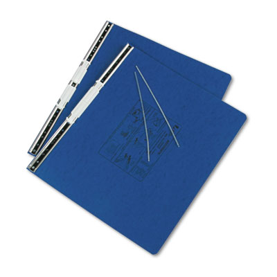 ACCO Presstex Covers With Storage Hooks, 2 Posts, 6" Capacity, 14.88 X 11, Dark Blue (ACC54073) ACC54073