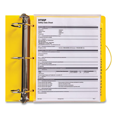 UltraDuty Safety Data Sheet Binder Bundle, 3 Rings, 3