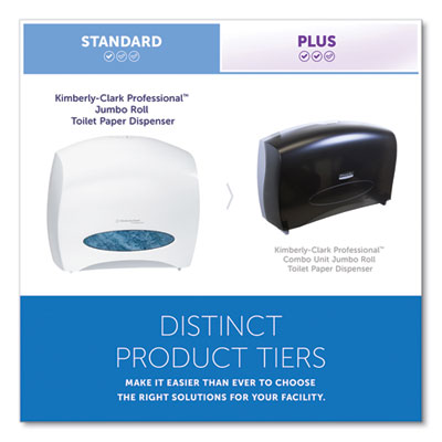 JRT Jr. Escort Jumbo Roll Bath Tissue Dispenser, 16 x 5.75 x 13.88, Pearl White