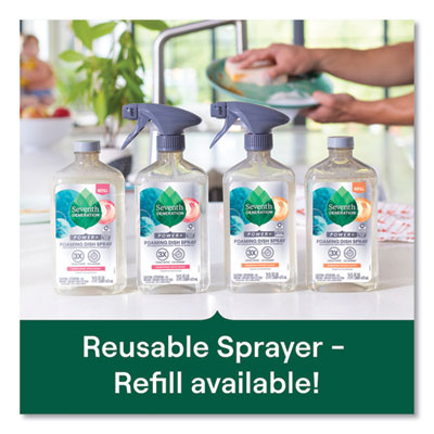 Foaming Dish Spray, Mandarin Orange Scent, 16 oz Bottle, 6/Carton