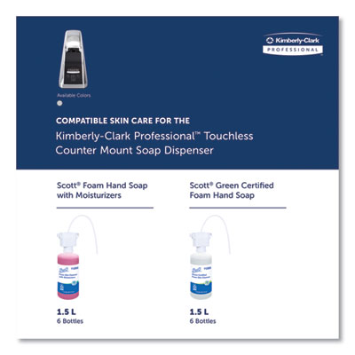 Touchless Counter Mount Skin Care Dispenser, 1.5 L, 2.12 x 4.25 x 5.56, Chrome