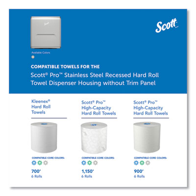 Mod Stainless Steel Recessed Dispenser Housing, 11.13 x 4 x 15.37