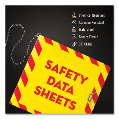 UltraDuty Safety Data Sheet Binders with Chain, 3 Rings, 3
